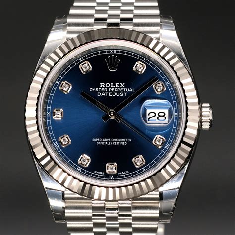 men blue face rolex|rolex men's datejust blue dial.